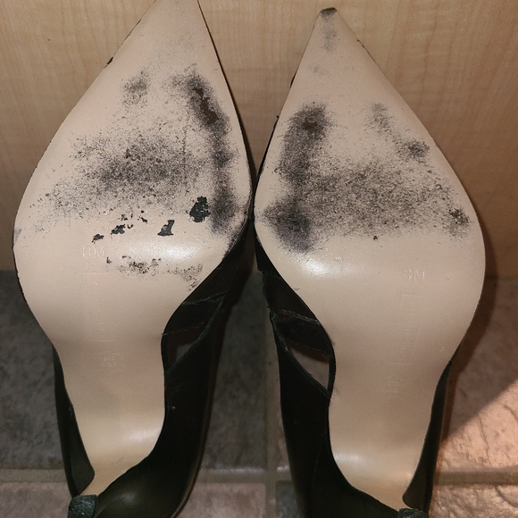 Y2K size 8 Steven by Steve Madden pointy black pumps (fits more like a 7.5) - Picture 4 of 5